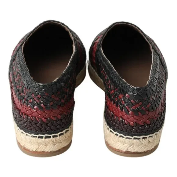 Dolce & Gabbana Elegant Woven Leather Espadrilles - Picture 3 of 7